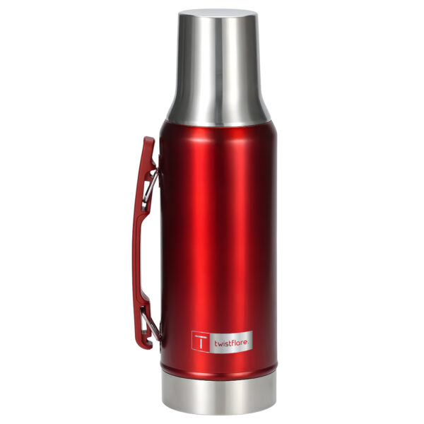 Stanley Classic Vacuum Bottle 1L – Matte RED | Legendary Thermal Insulation for All-Day Hot & Cold Beverages RED