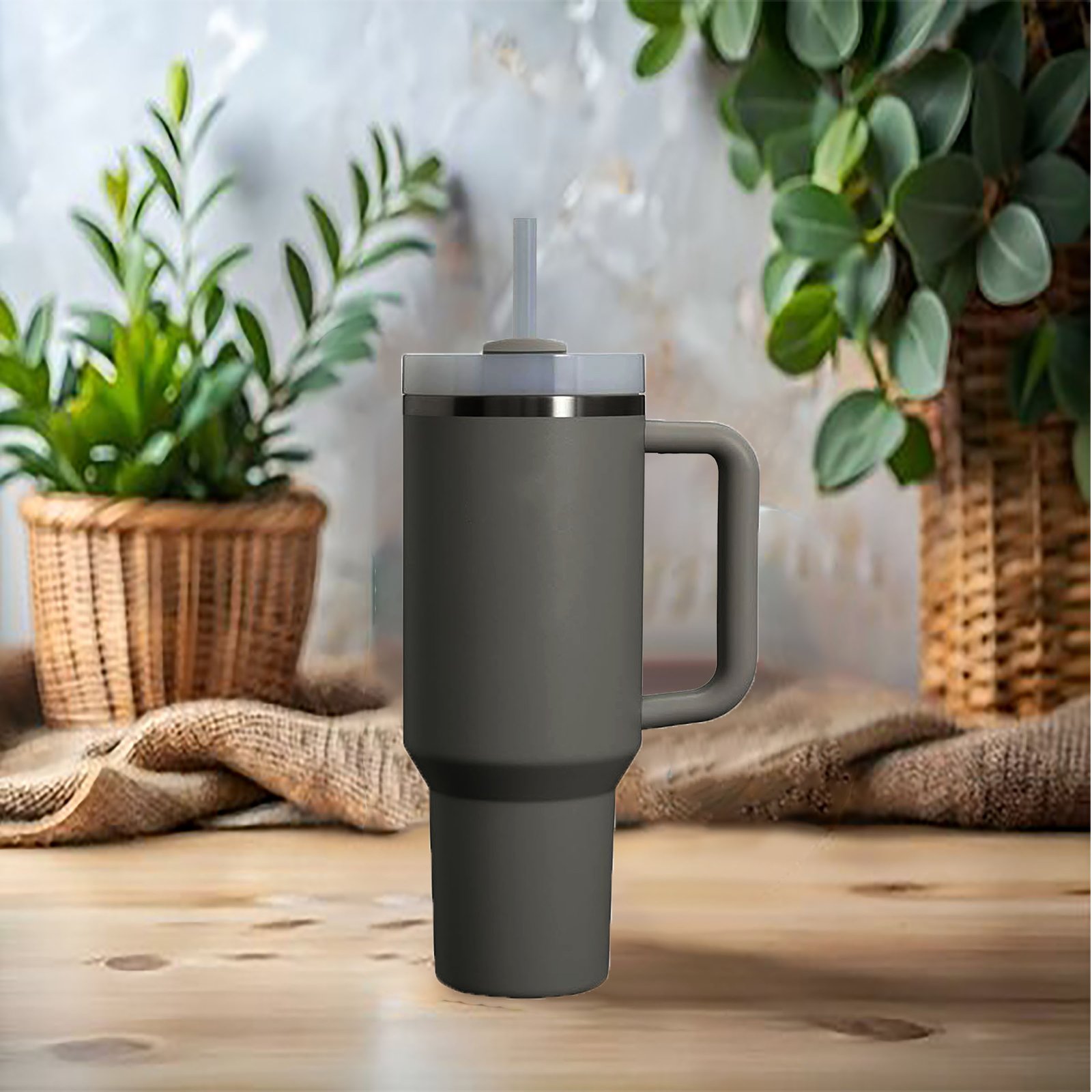 Premium 40 oz Tumbler with Handle & Straw – Insulated, Leak-Proof, and Travel-Friendly - Image 5